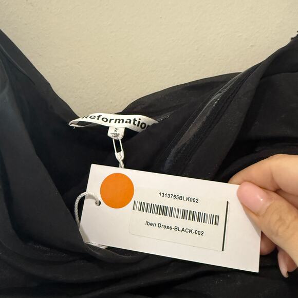 New Reformation Iben Dress Black - Picture 5 of 5